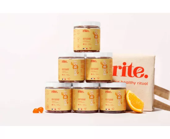 جاميز بووستر الفيتاميات المتعددة اليومي النباتية بنكهة البرتقال من رايت مجموعة 60 x 3