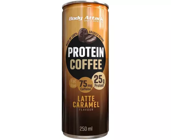 Body Attack Protein Coffee Latte Caramel 250 ml