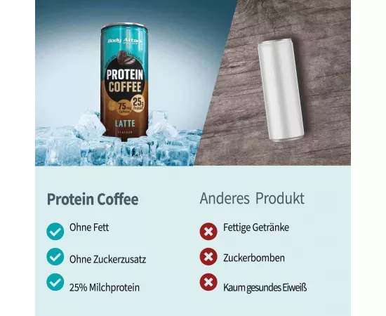 Body Attack Protein Coffee Latte Caramel 250 ml