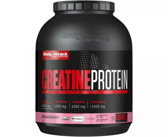 Body Attack Creatine Protein Strawberry 2000 g