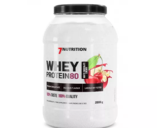 7Nutrition Whey Protein 80 White Chocolate Cherry 2 kg