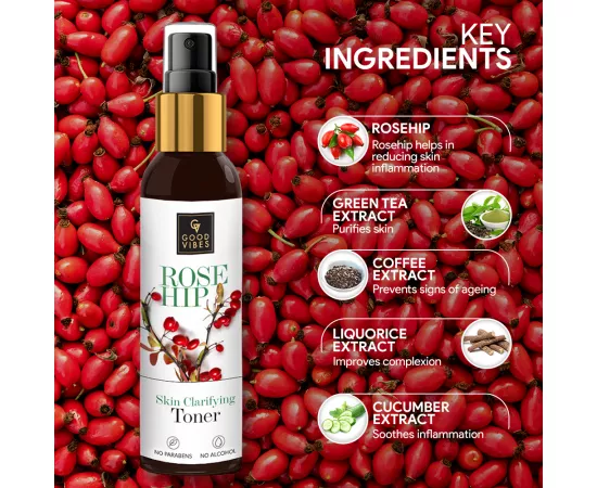 Good Vibes Skin Clarifying Toner - Rosehip (120 ml)