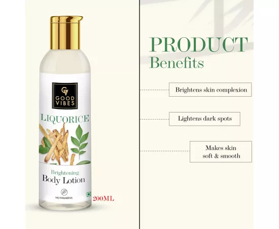 Good Vibes Liquorice Brightening Body Lotion (200 ml)
