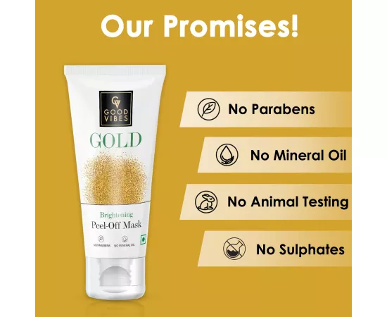 Good Vibes Gold Brightening Peel Off Mask  (50 gm)