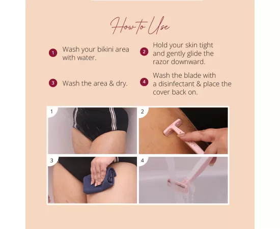 Carmesi Bikini Razor for Women (Pack of 1)