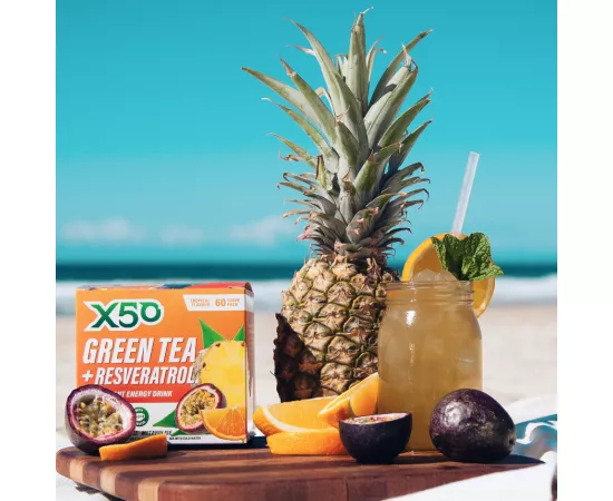 الشاي الأخضر الاستوائي من إكس 50  60's مظروف