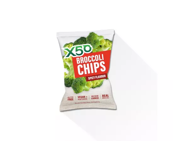  رقائق البروكلي الحارة من إكس 50  60g