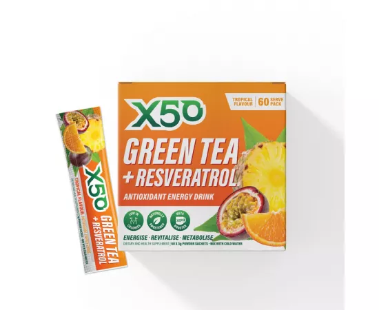 الشاي الأخضر الاستوائي من إكس 50  60's مظروف