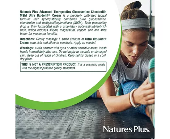 Natures Plus Glucosamine Chondroitin MSM Ultra Joint Cream 118 ml