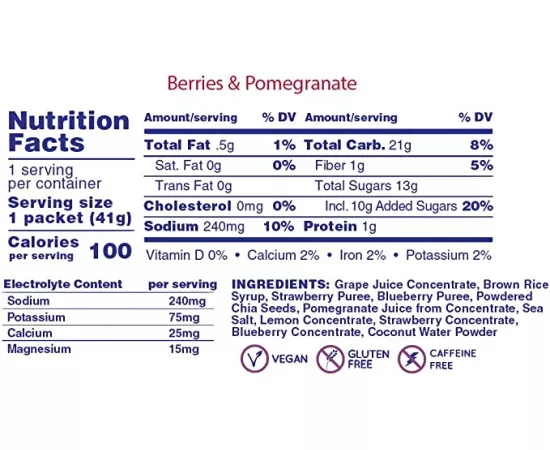  جل طاقة شيا الأملاح المعدنية النباتي الطبيعي بنكهة ليموناضة الفراولة من هوما بلس 24 x 44g