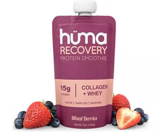 Huma Recovery Mixed Berries Flavor Whey Collagen Protein Smoothie  9 x 142g