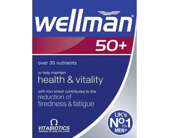 Vitabiotics Wellman - 50+ 30 Tablets