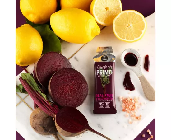 جل الطاقة بريمو الطبيعي بنكهة جذور الشمندر والليمون من فيلوفورت9 x 33g