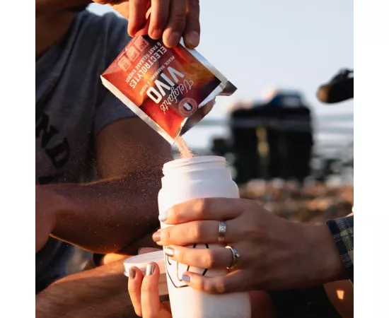   مسحوق الأملاح المعدنية فيفو بنكهة الخوخ توت العليق روز شيب من فيلوفورت 1 جرعة x 9